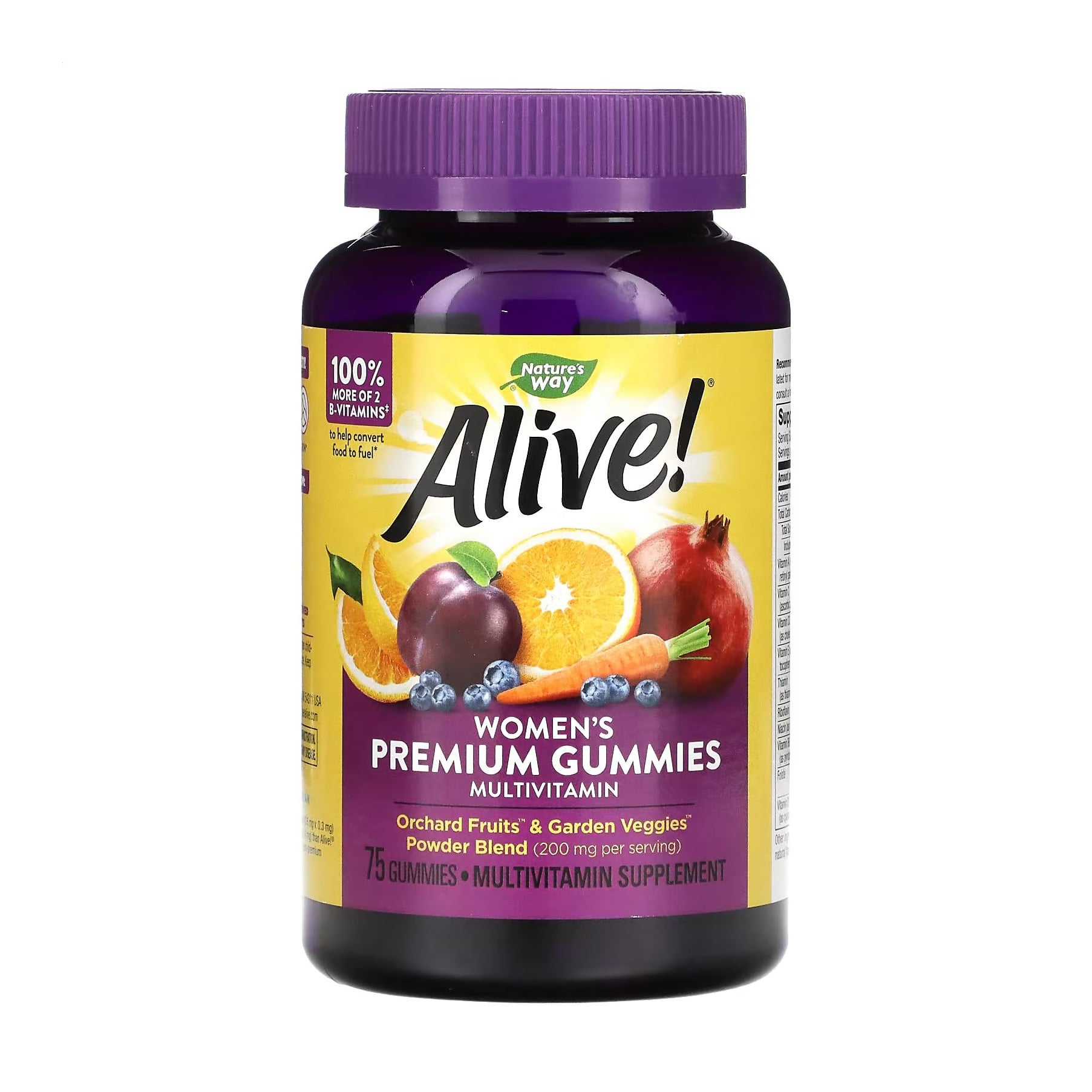 Комплекс мультивітамінів для жінок Nature's Way Alive! Women's Gummy Vitamins, 75 жувальних таблеток
